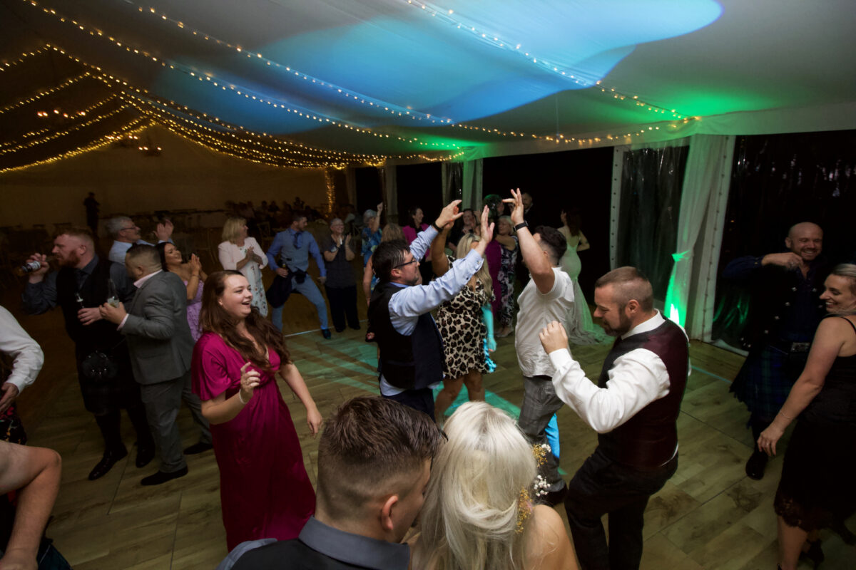 Dancing at Dalswinton Wedding