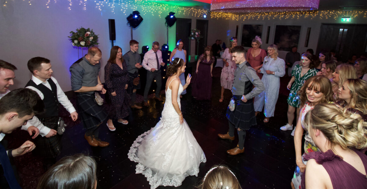 Bride and Groom Dancing