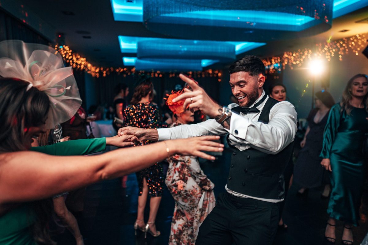 Dancing at a Wedding at Hetland Hall Hotel